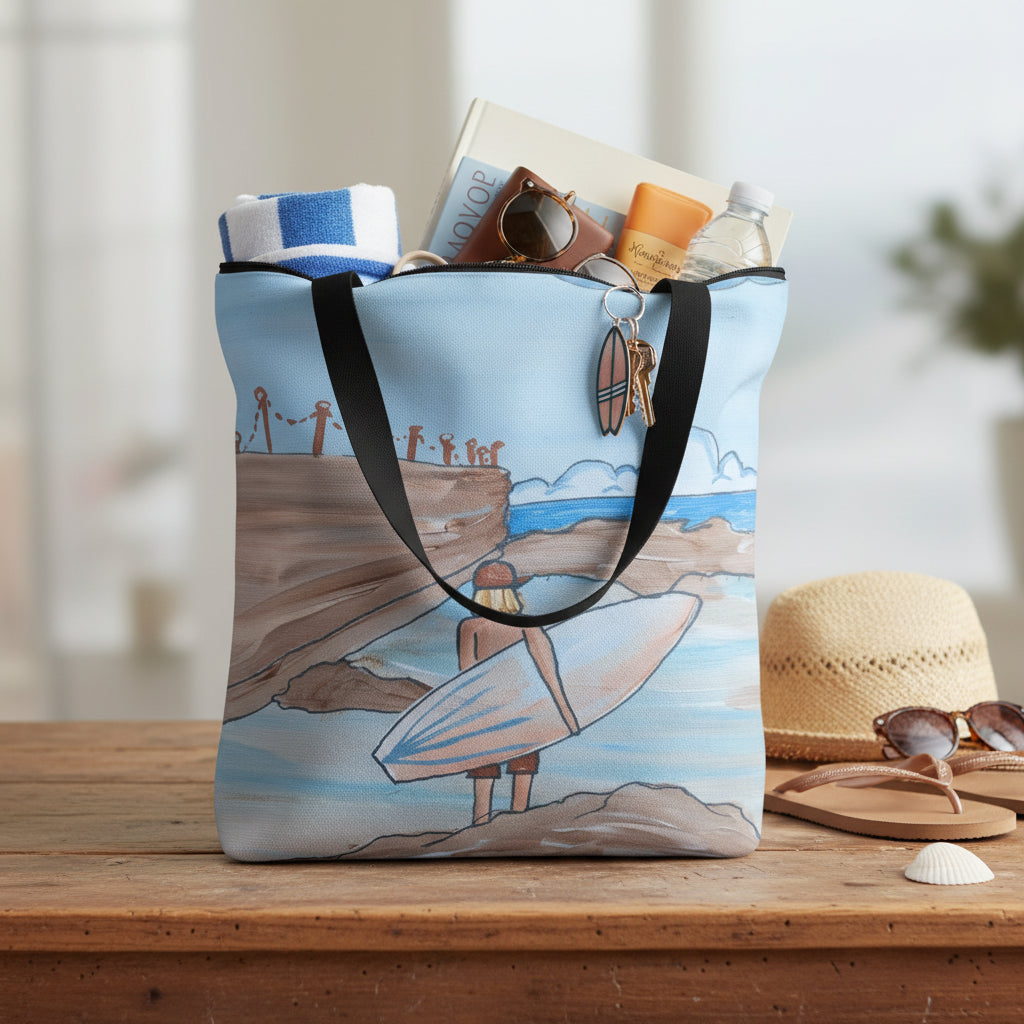 Newy Canoe Pool Canvas Tote