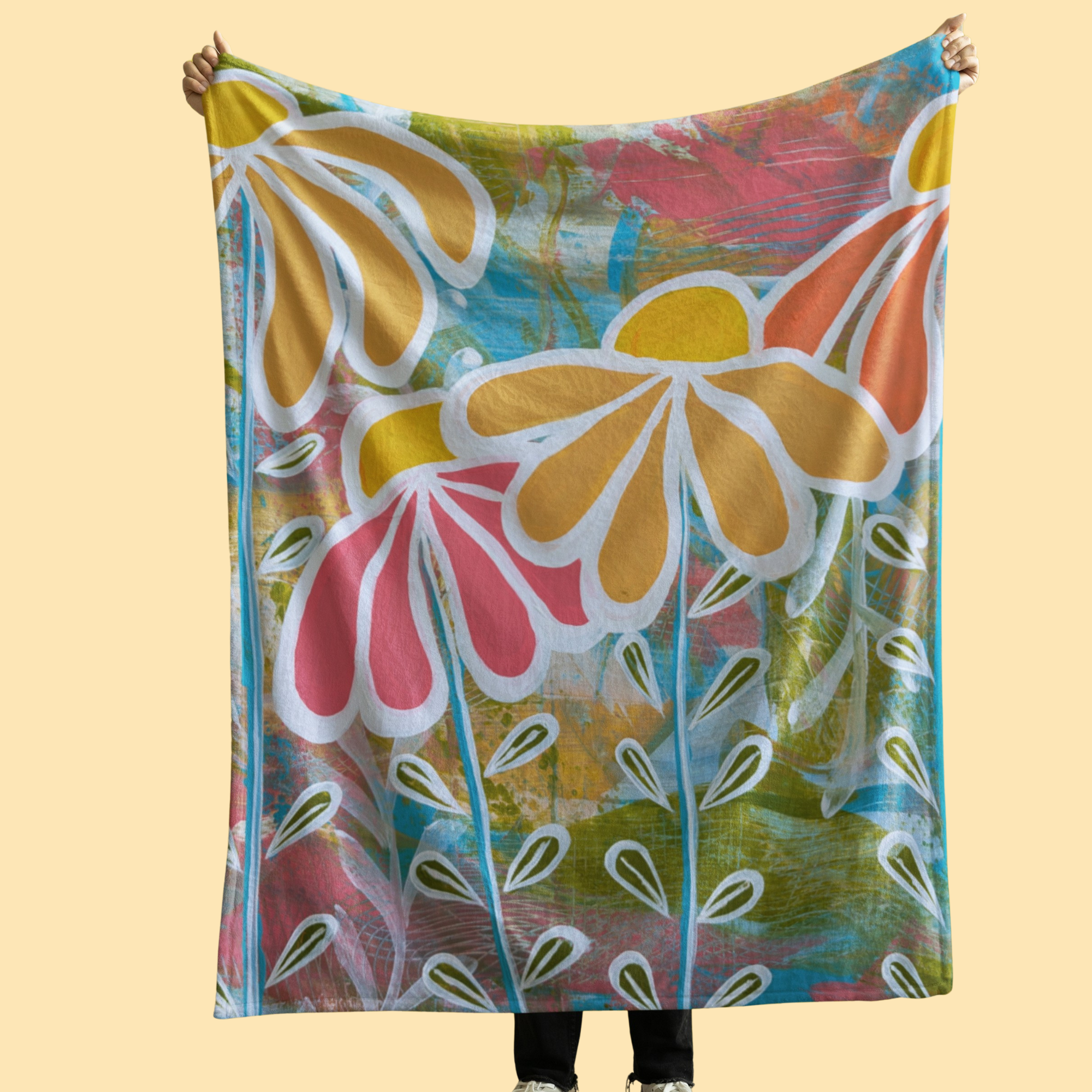 Wildflower Patch Throw Blanket