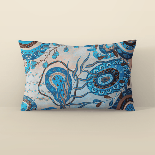 Aquatic Mandala Pillowcase - Vicki Maree Creative