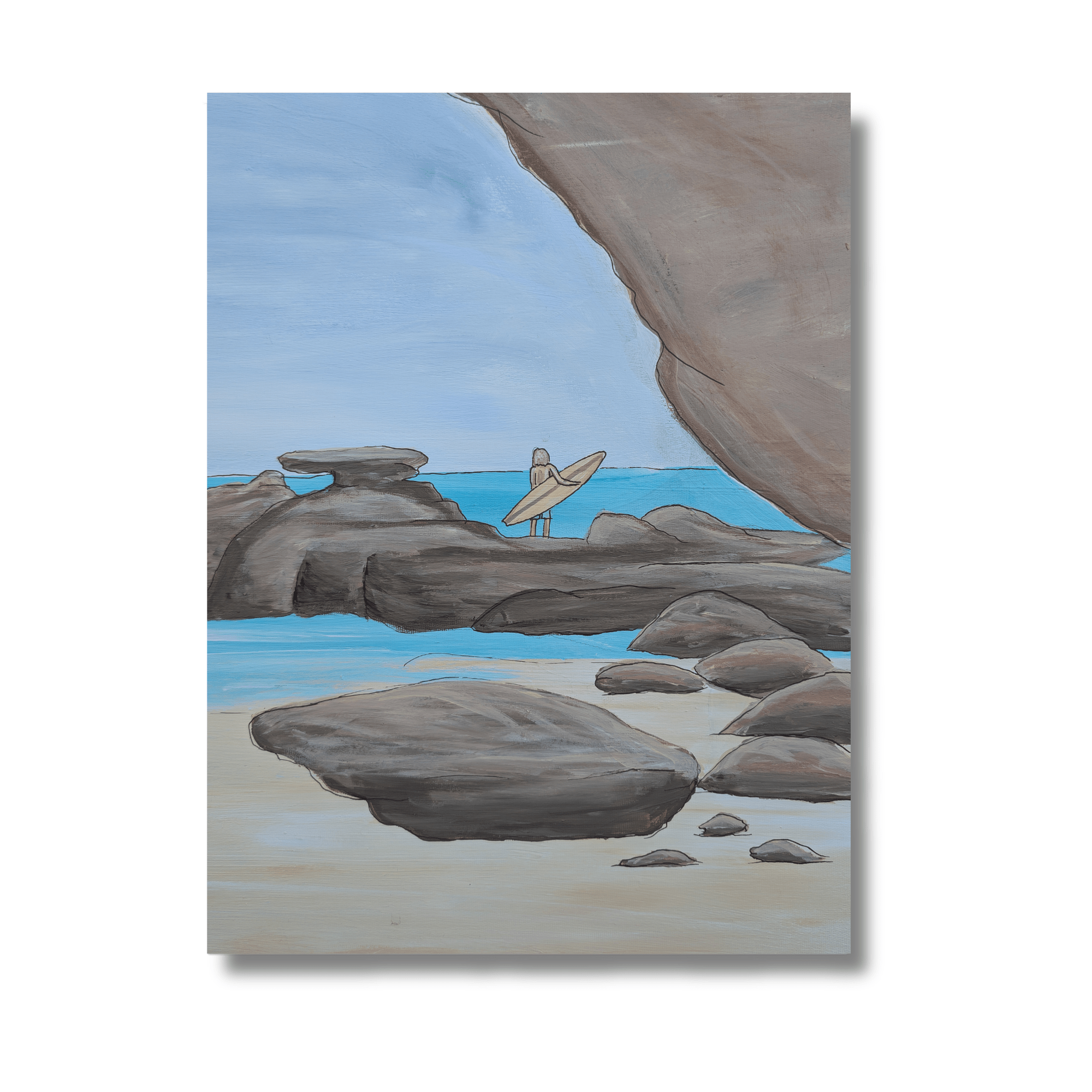 Caves Beach Surfer - Vicki Maree Creative