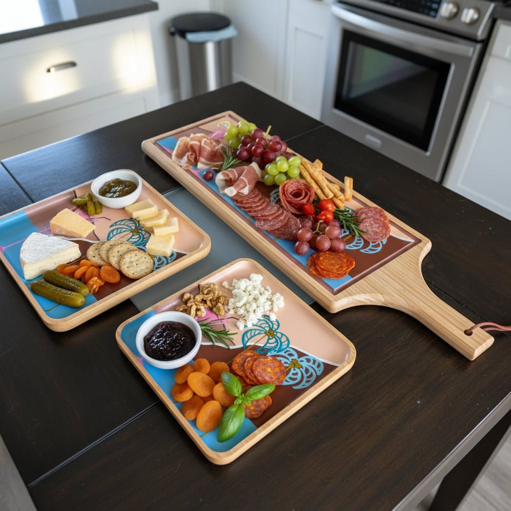 Coastal Cocktails 3 - Piece Artisan Serving Set - Vicki Maree Creative