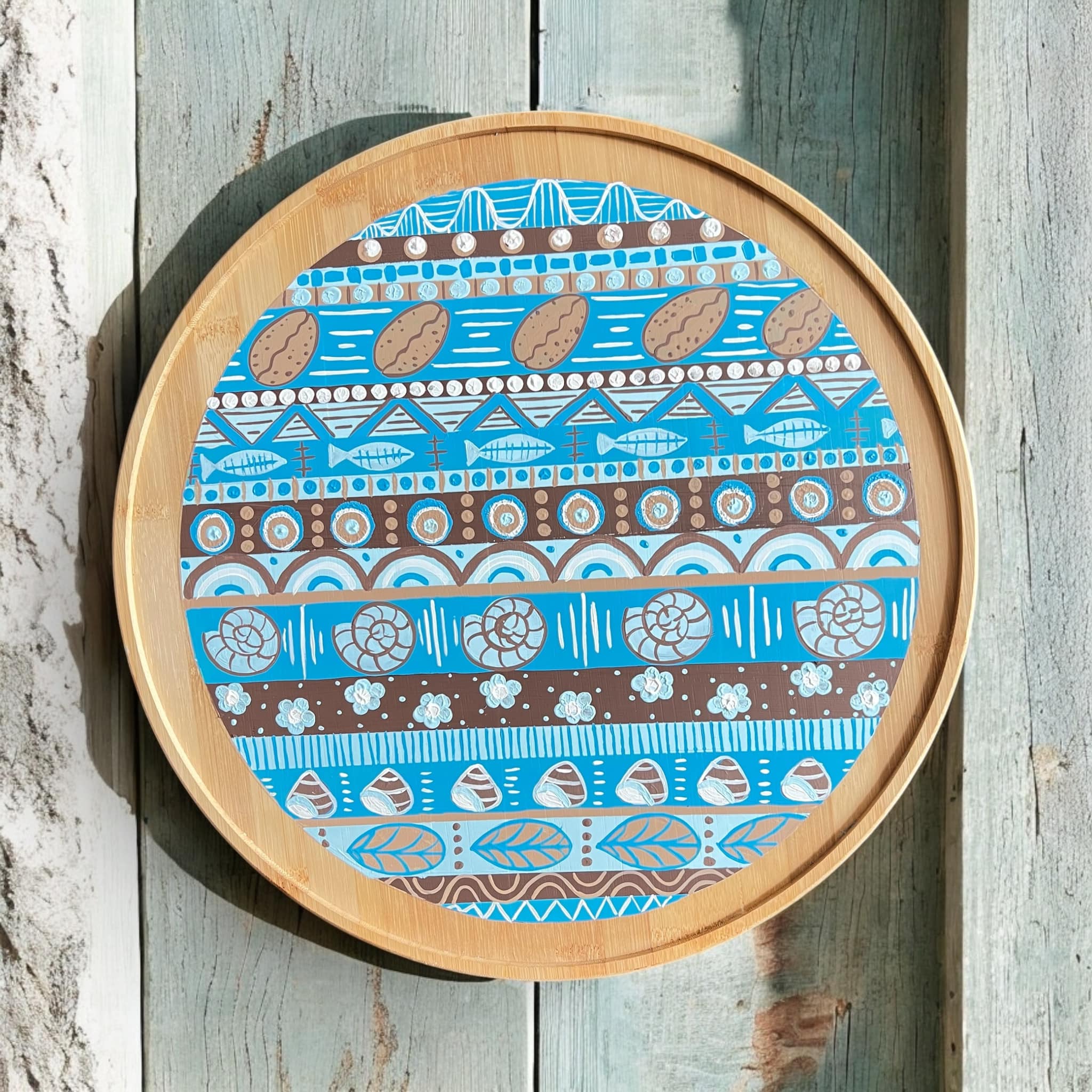 Coastal Compass Lasy Susan Set - Vicki Maree Creative