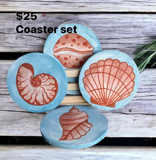 Coastal Shell Serving Set - Vicki Maree Creative