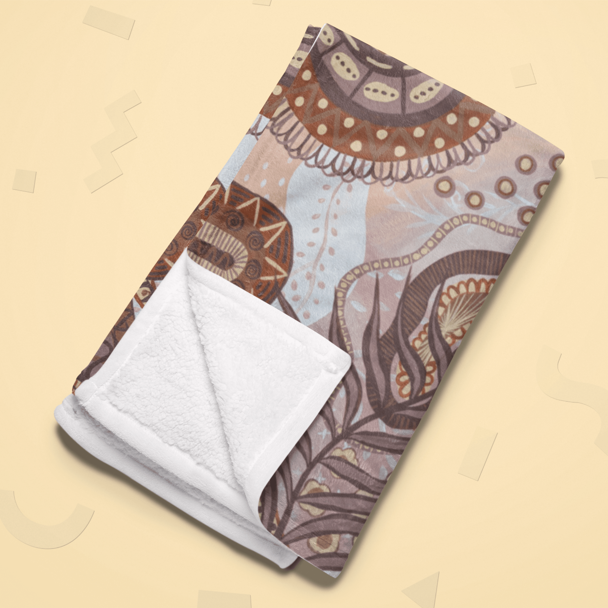 Desert Bloom Throw Blanket - Vicki Maree Creative