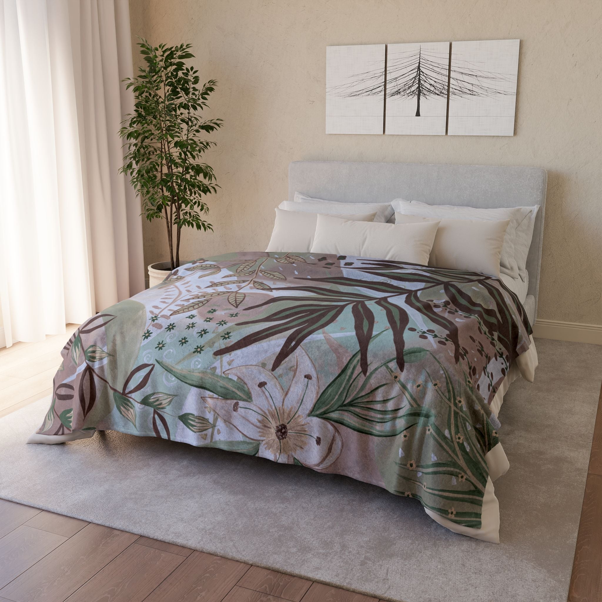 Grounded Beauty Throw Blanket - Vicki Maree Creative