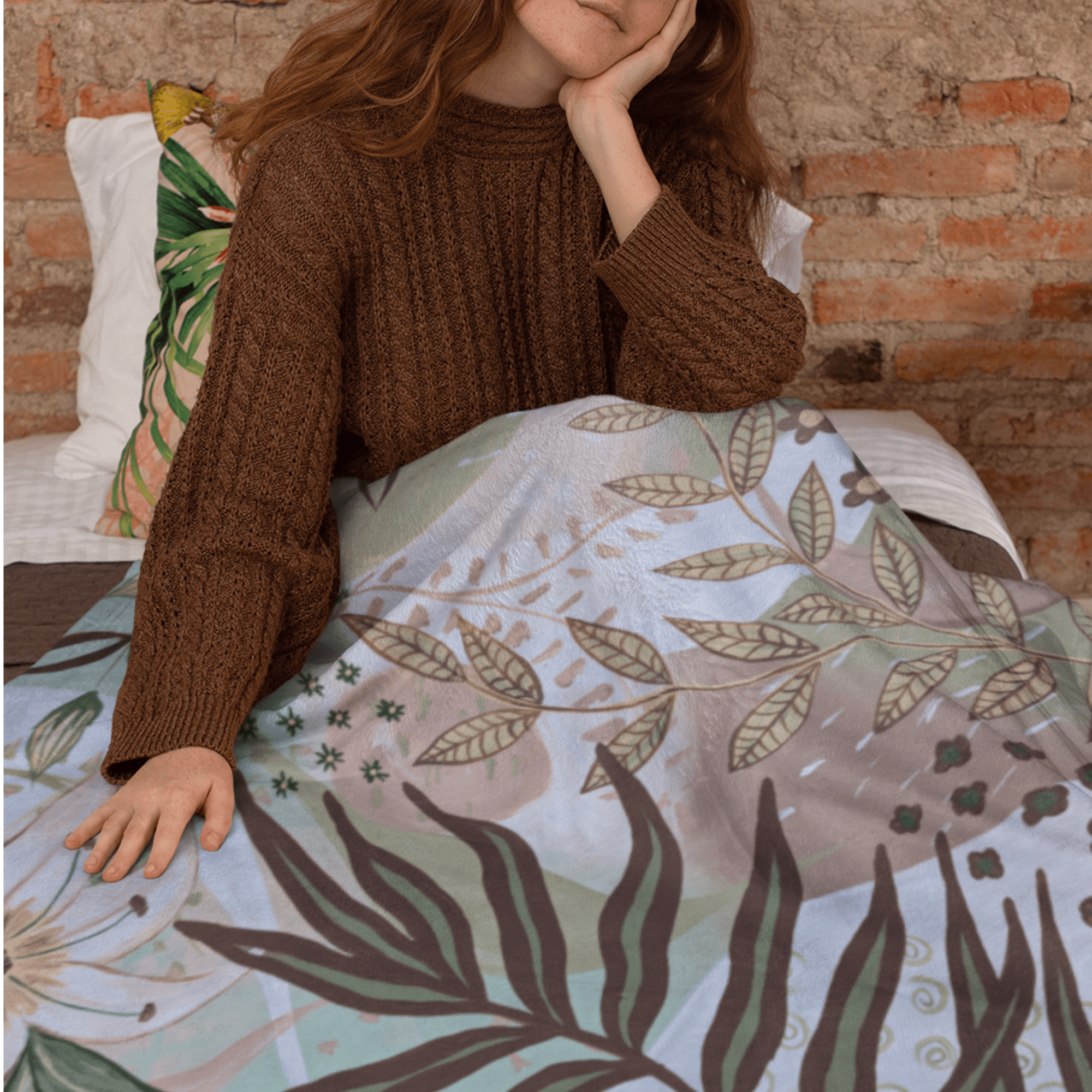 Grounded Beauty Throw Blanket - Vicki Maree Creative