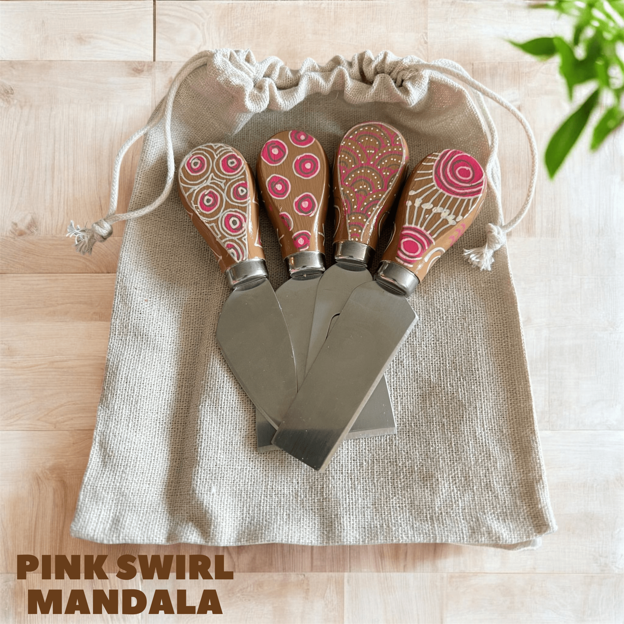 Hand - Painted Cheese Knife Sets - Vicki Maree Creative