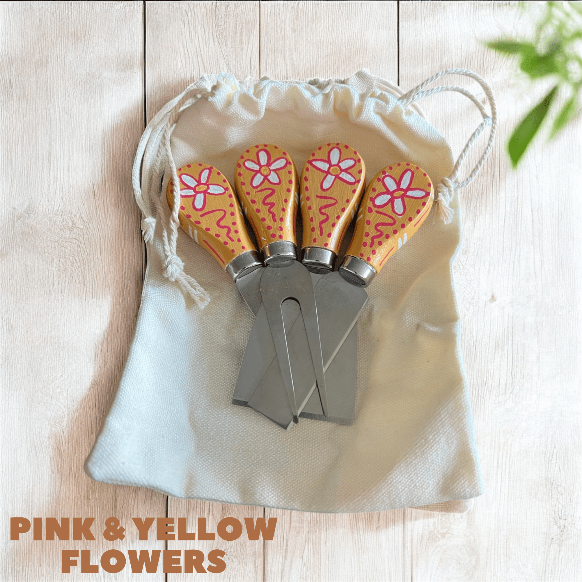 Hand - Painted Cheese Knife Sets - Vicki Maree Creative