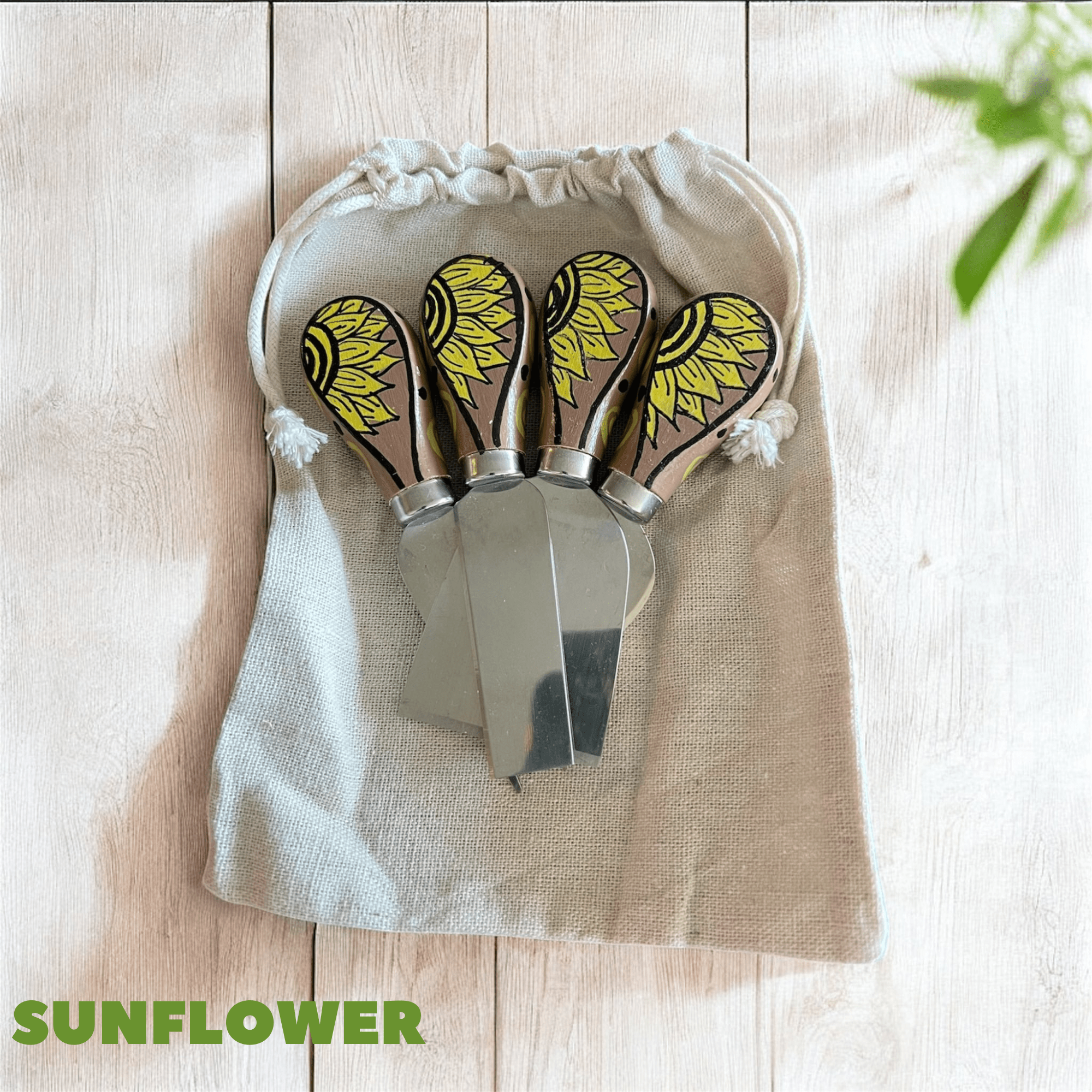 Hand - Painted Cheese Knife Sets - Vicki Maree Creative