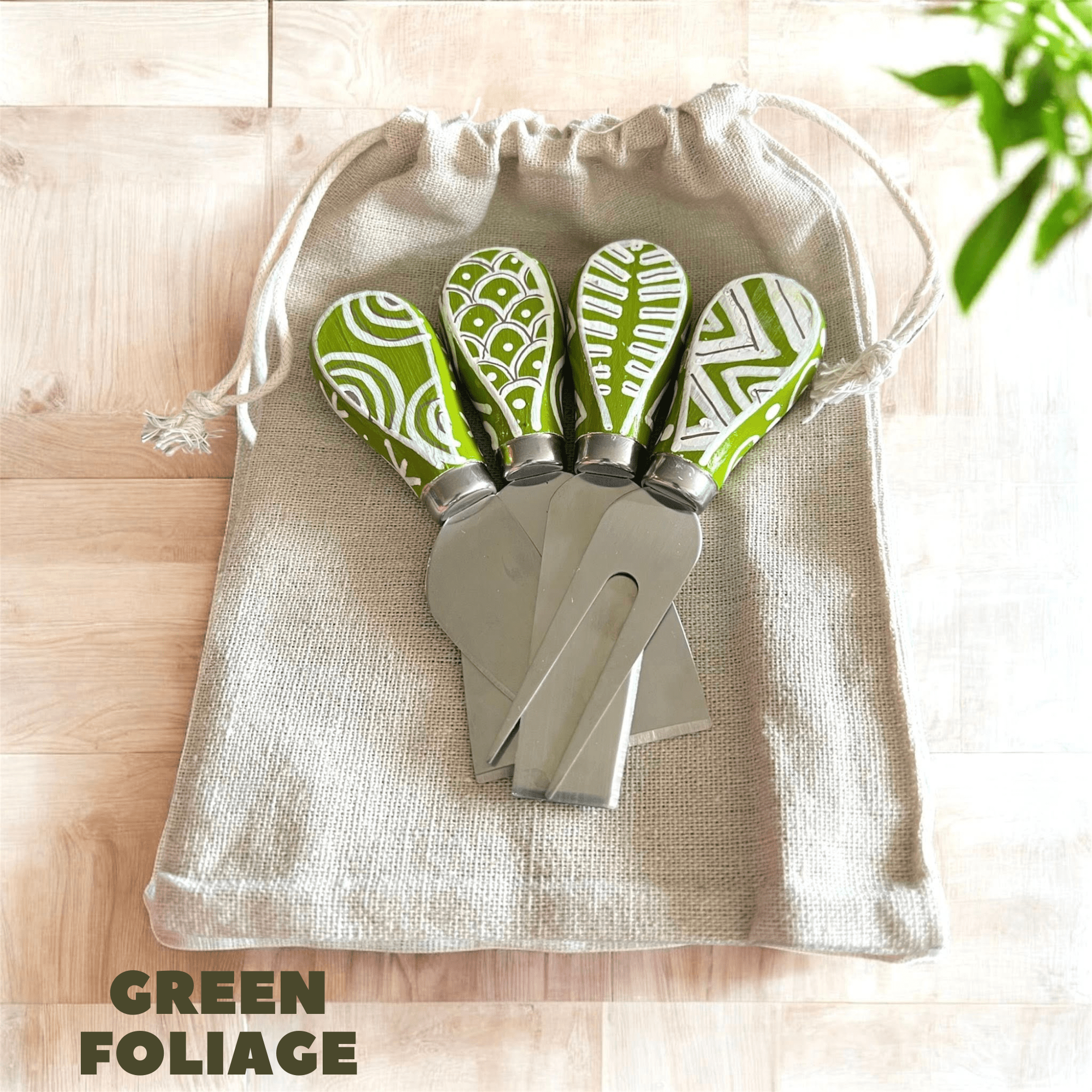 Hand - Painted Cheese Knife Sets - Vicki Maree Creative