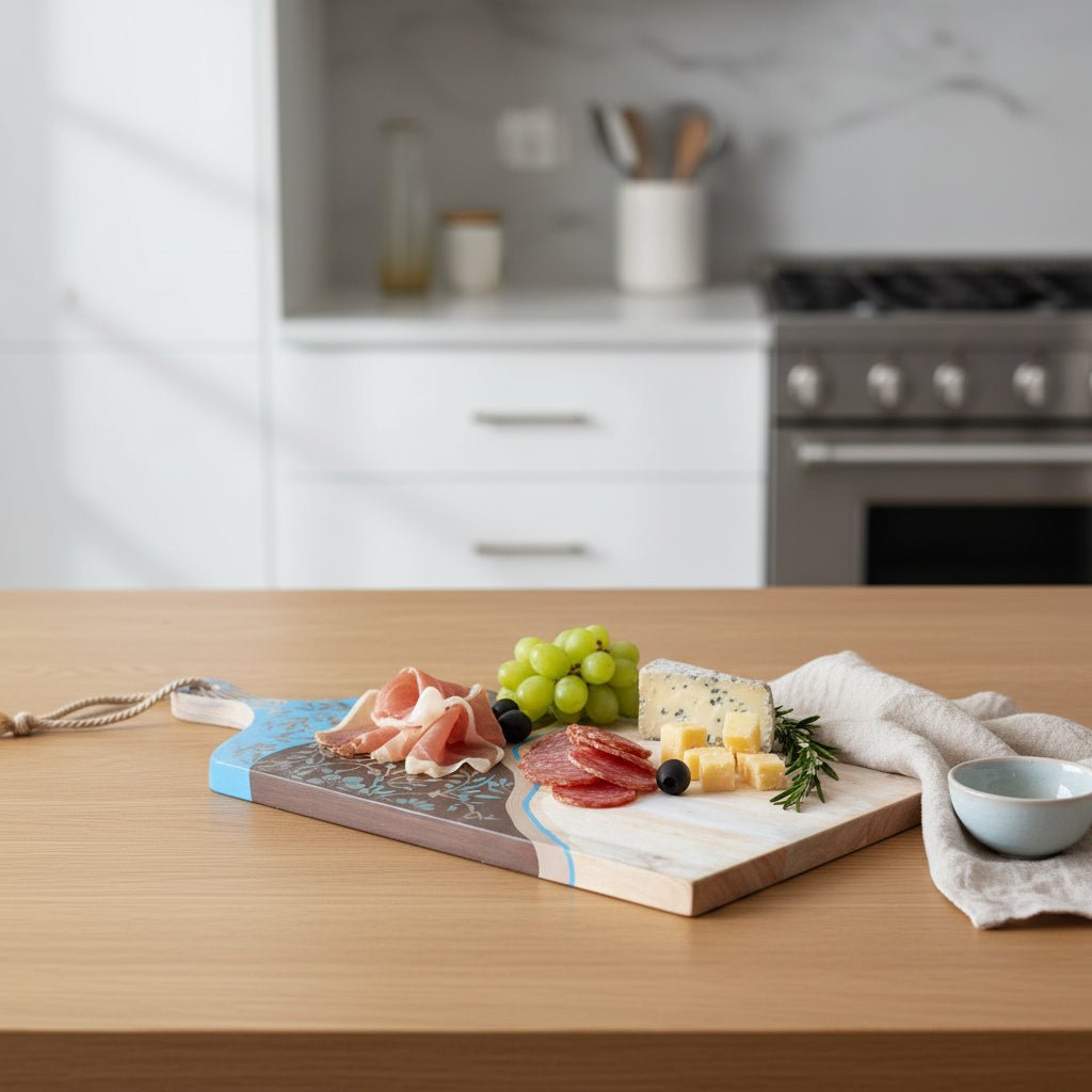 Nautilus Azure Platter - Vicki Maree Creative