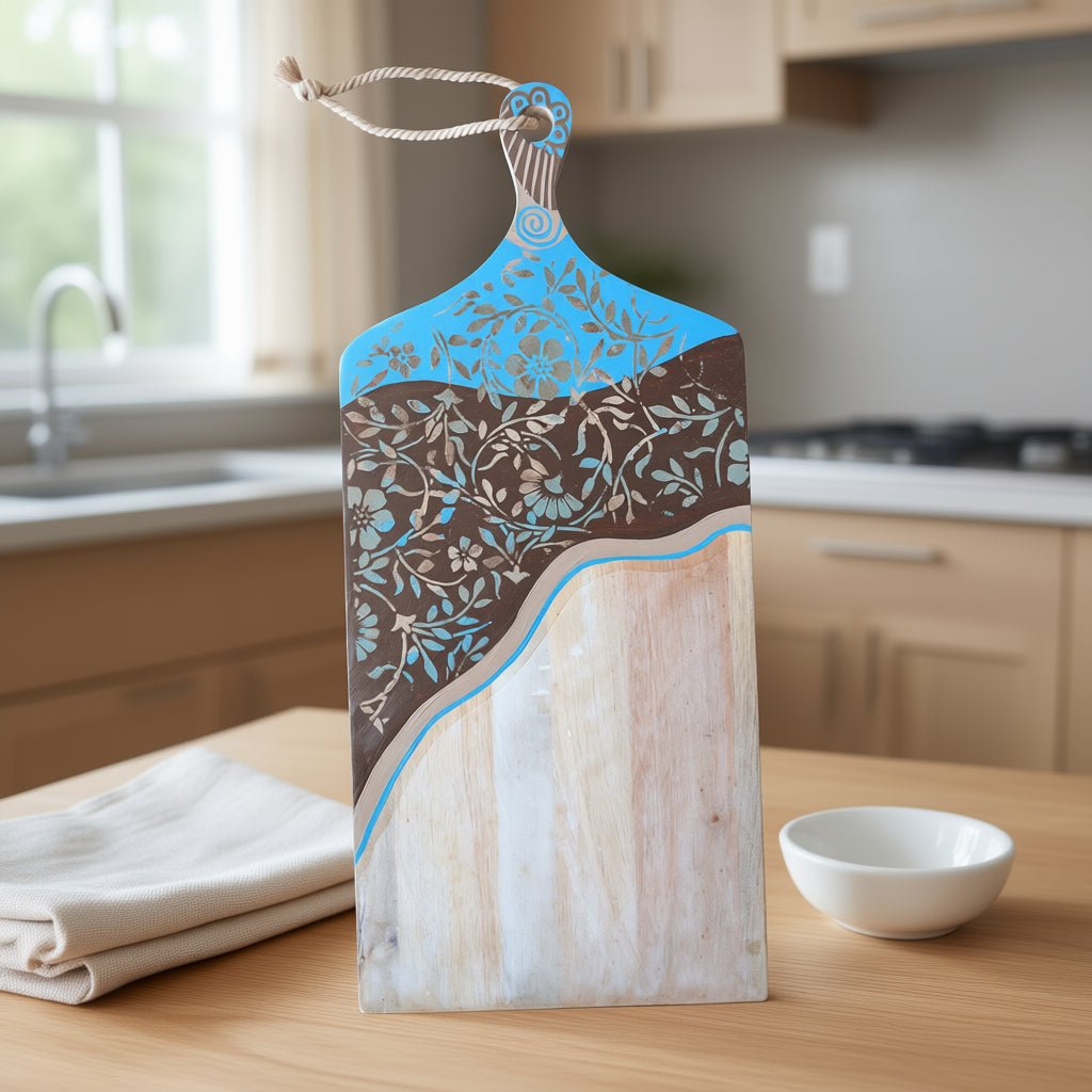 Nautilus Azure Platter - Vicki Maree Creative