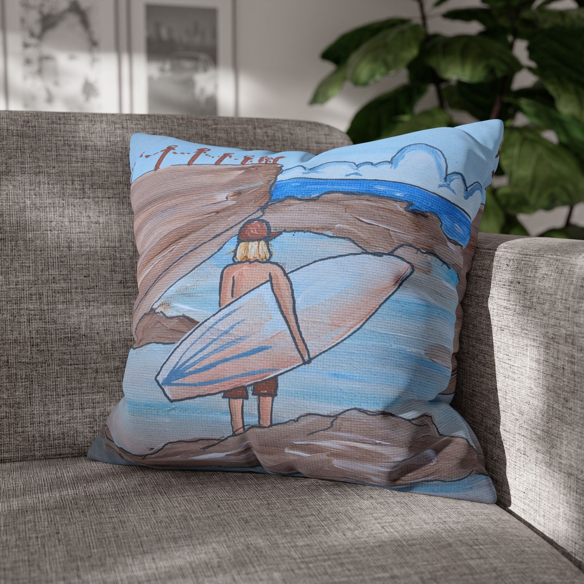 Newy Canoe Pool Cushion Cover - Vicki Maree Creative