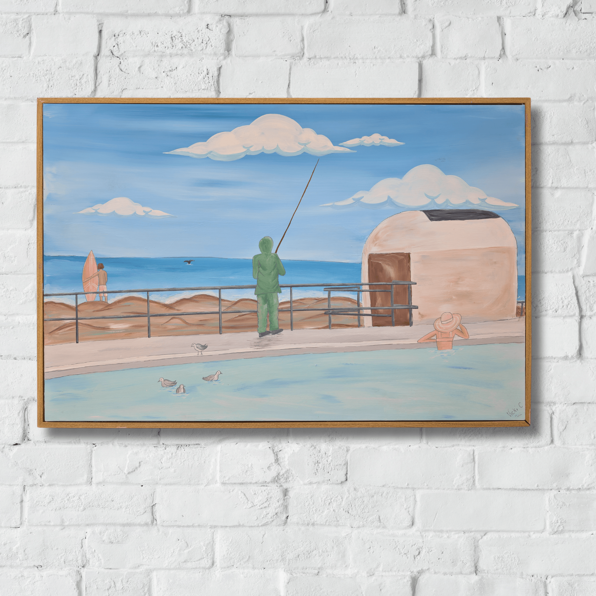 Ocean Baths Fisherman - Vicki Maree Creative