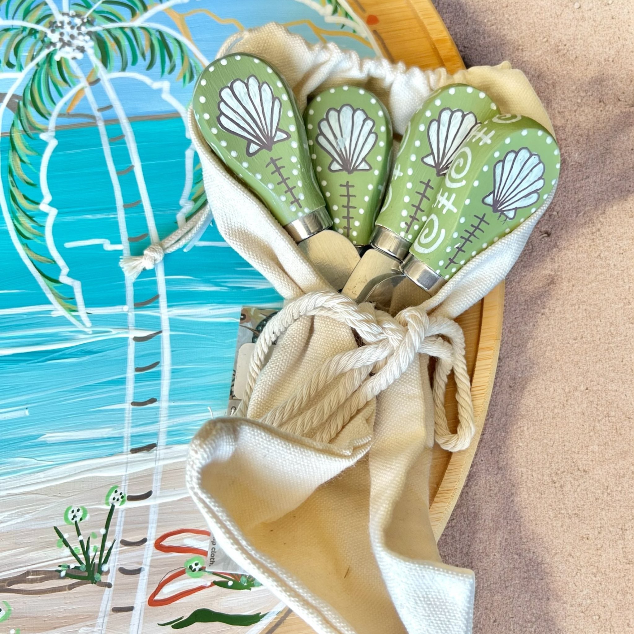 Palm Paradise Lasy Susan Set - Vicki Maree Creative