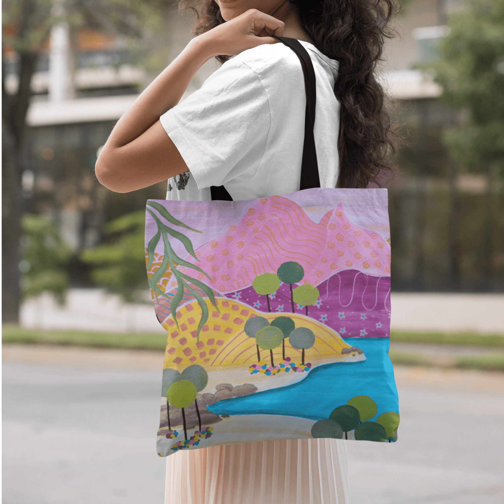 Pastel Dreamland Canvas Tote - Vicki Maree Creative