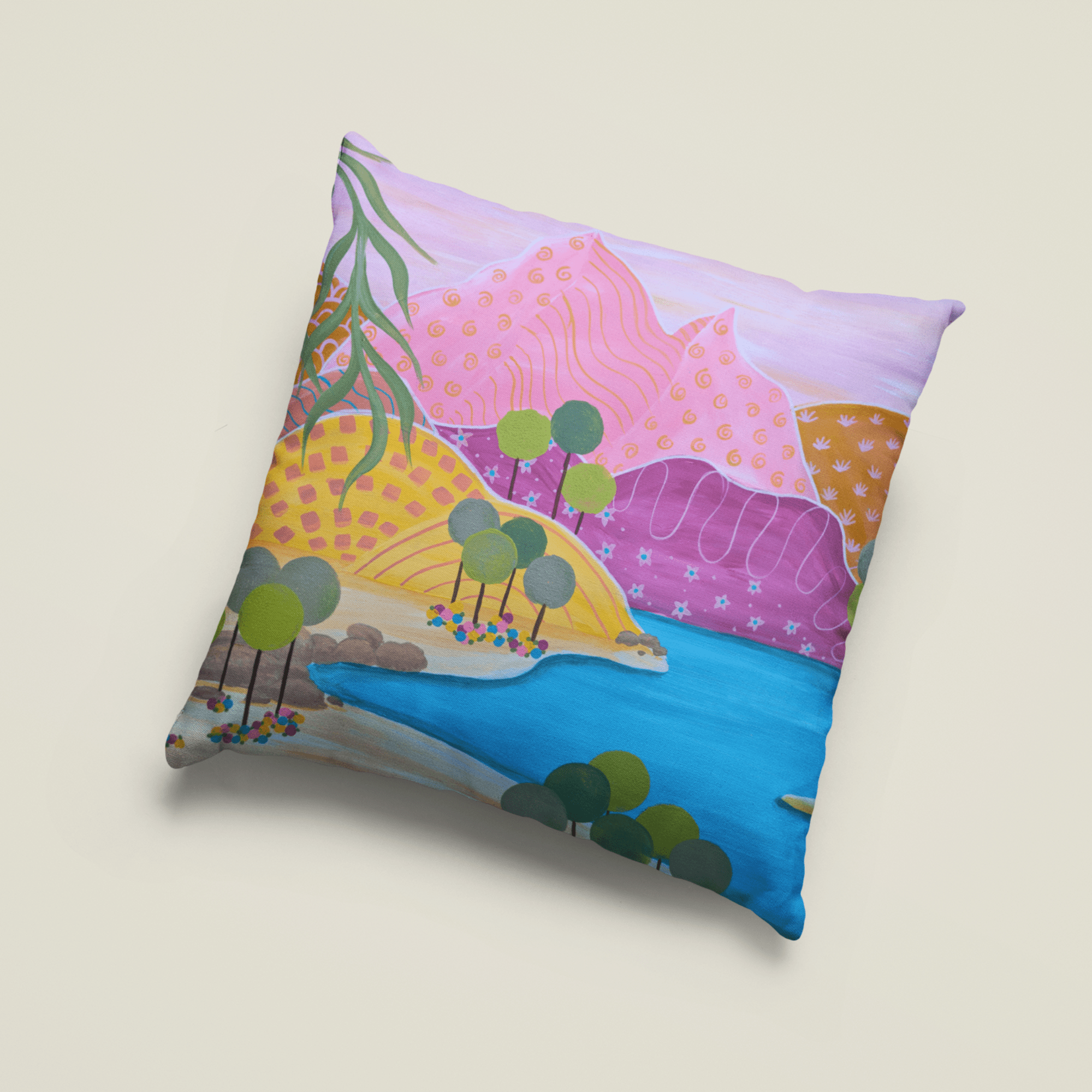Pastel Dreamland Cushion Cover - Vicki Maree Creative
