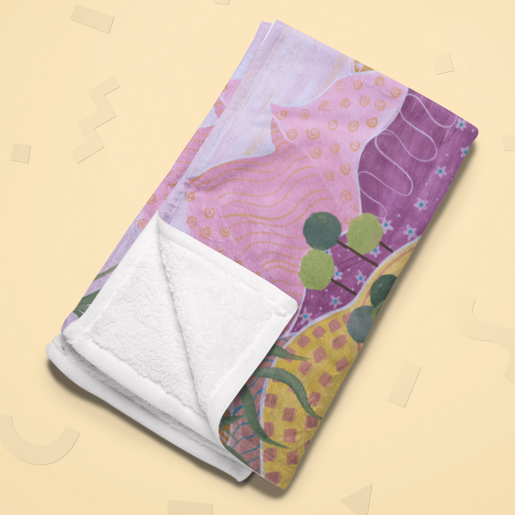 Pastel Dreamland Throw Blanket - Vicki Maree Creative