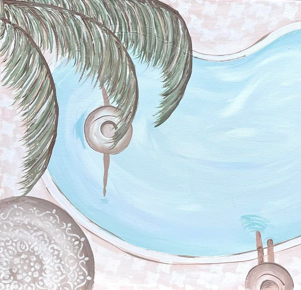 Poolside Serenity - Vicki Maree Creative