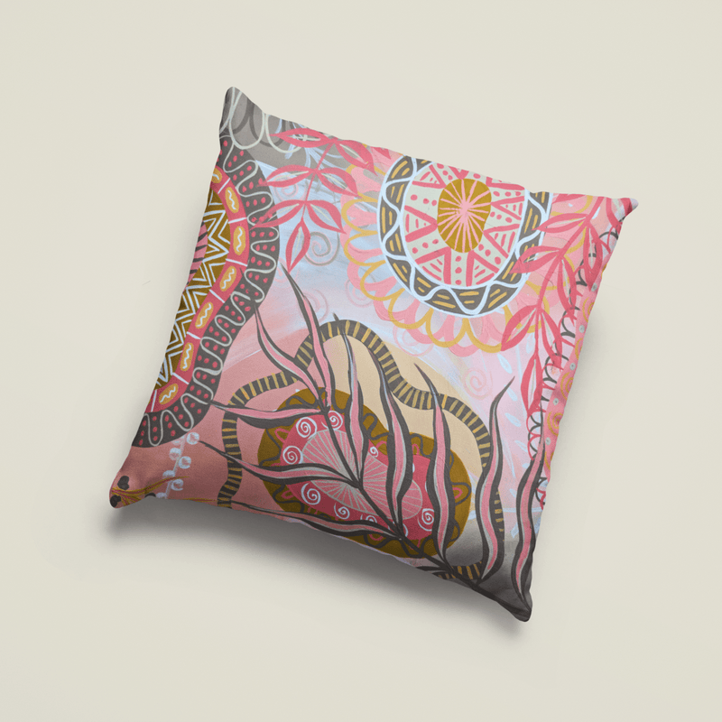 Sunset Mandala Cushion Cover - Vicki Maree Creative