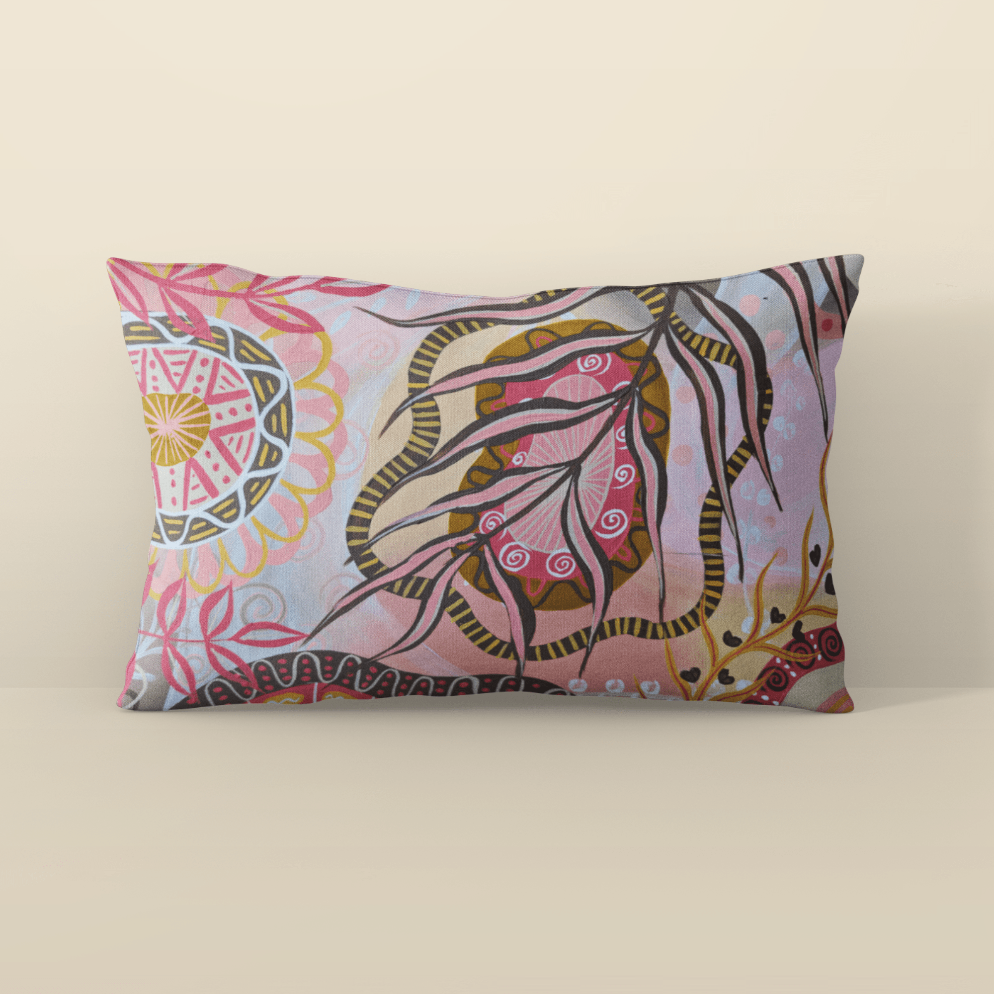 Sunset Mandala Pillowcase - Vicki Maree Creative