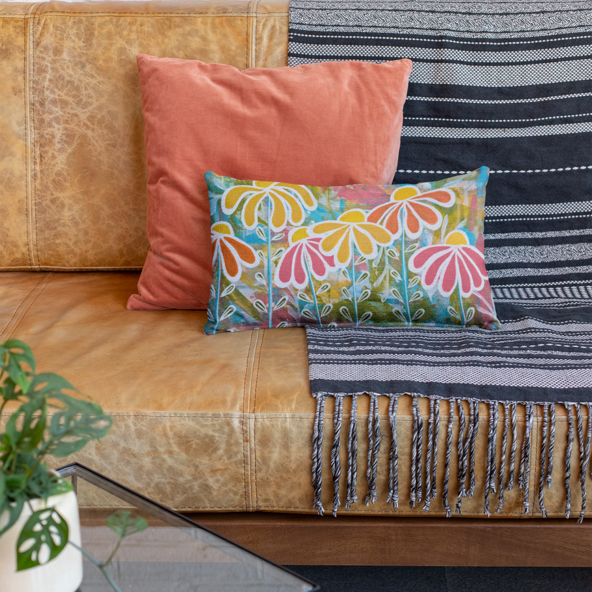 Teal Petals Pillowcase - Vicki Maree Creative