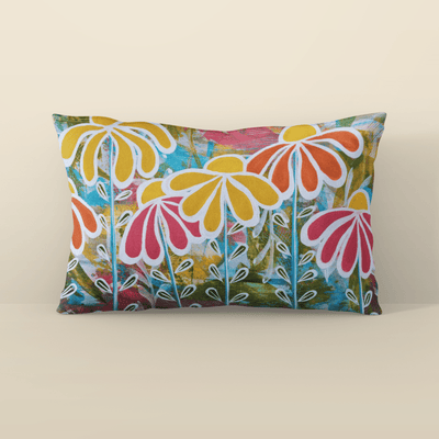 Teal Petals Pillowcase - Vicki Maree Creative
