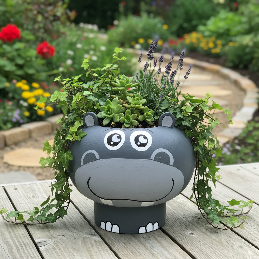 The Happy Hippo Pothead - Vicki Maree Creative