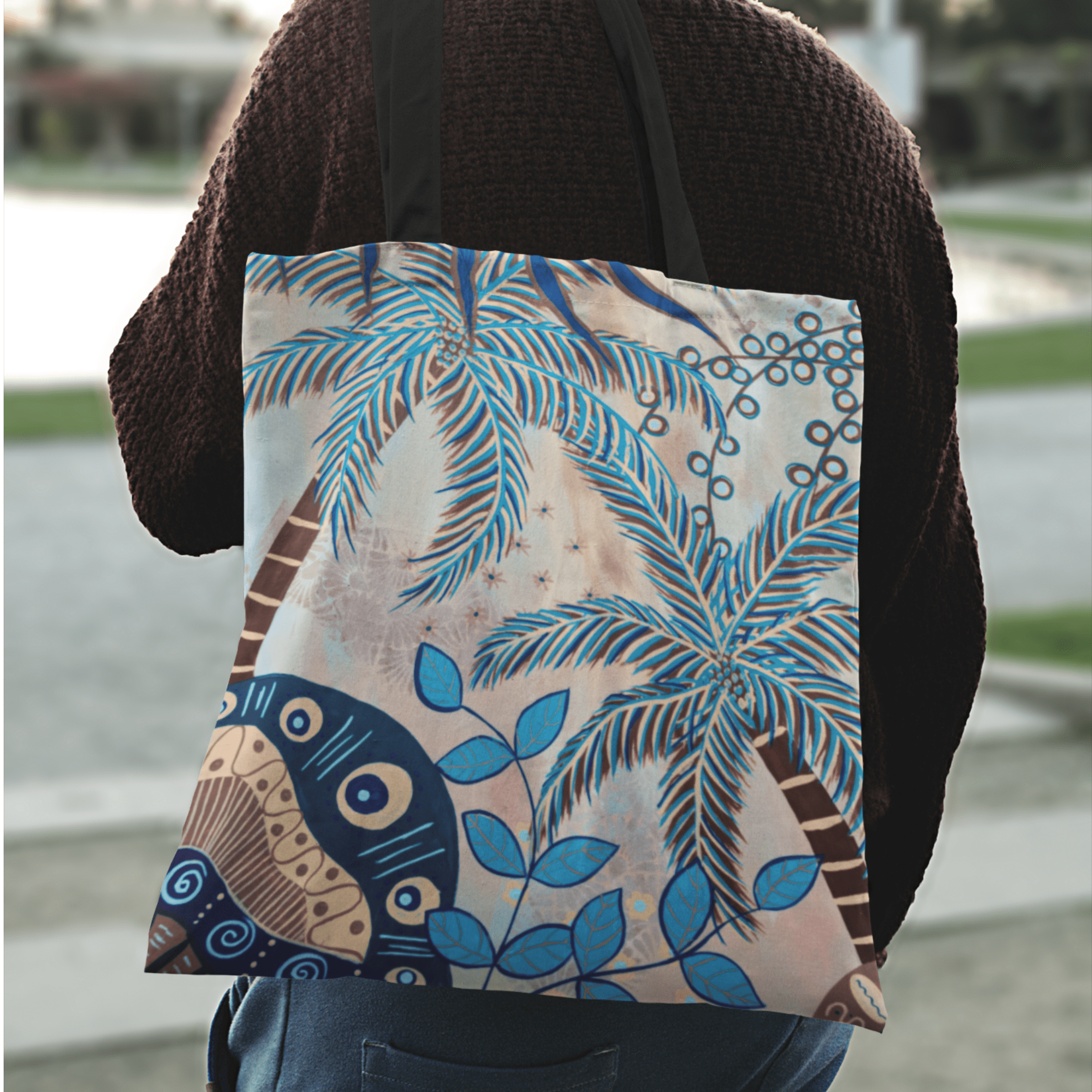 Tropical Grandeur Canvas Tote - Vicki Maree Creative