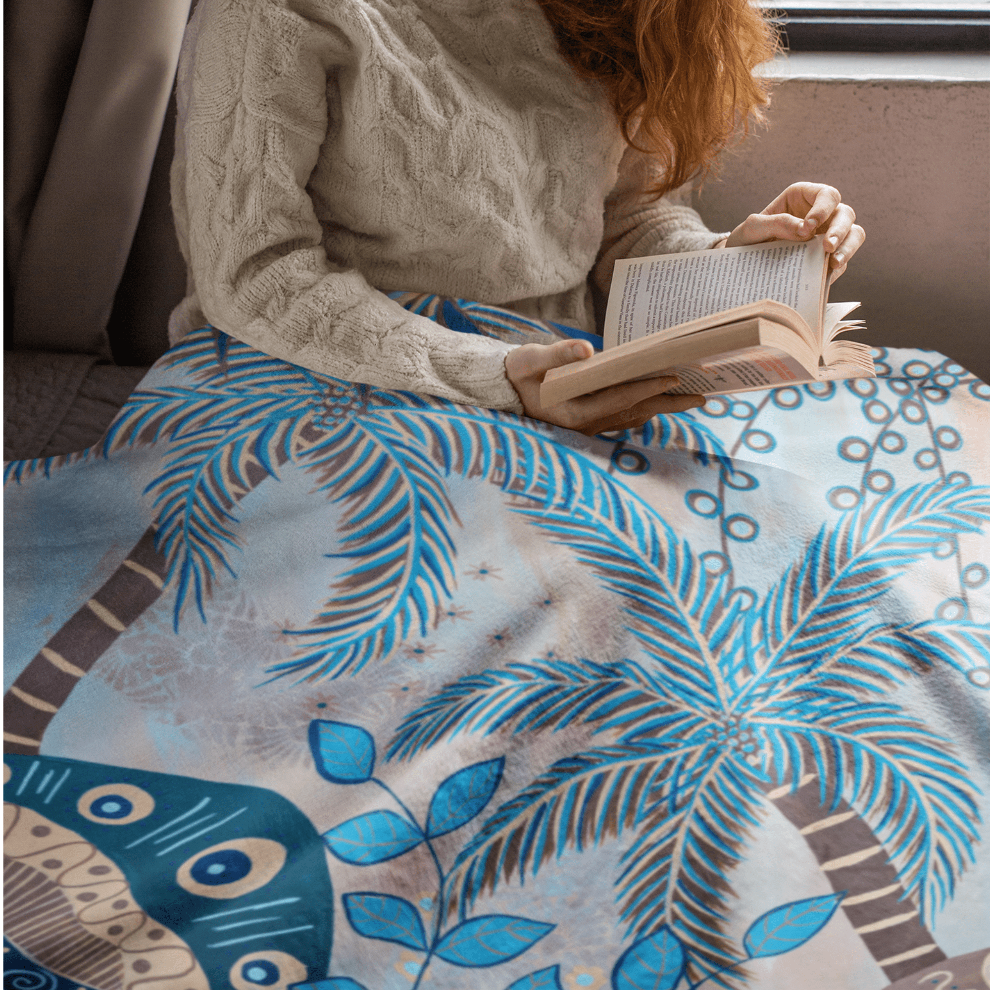 Tropical Grandeur Throw Blanket - Vicki Maree Creative