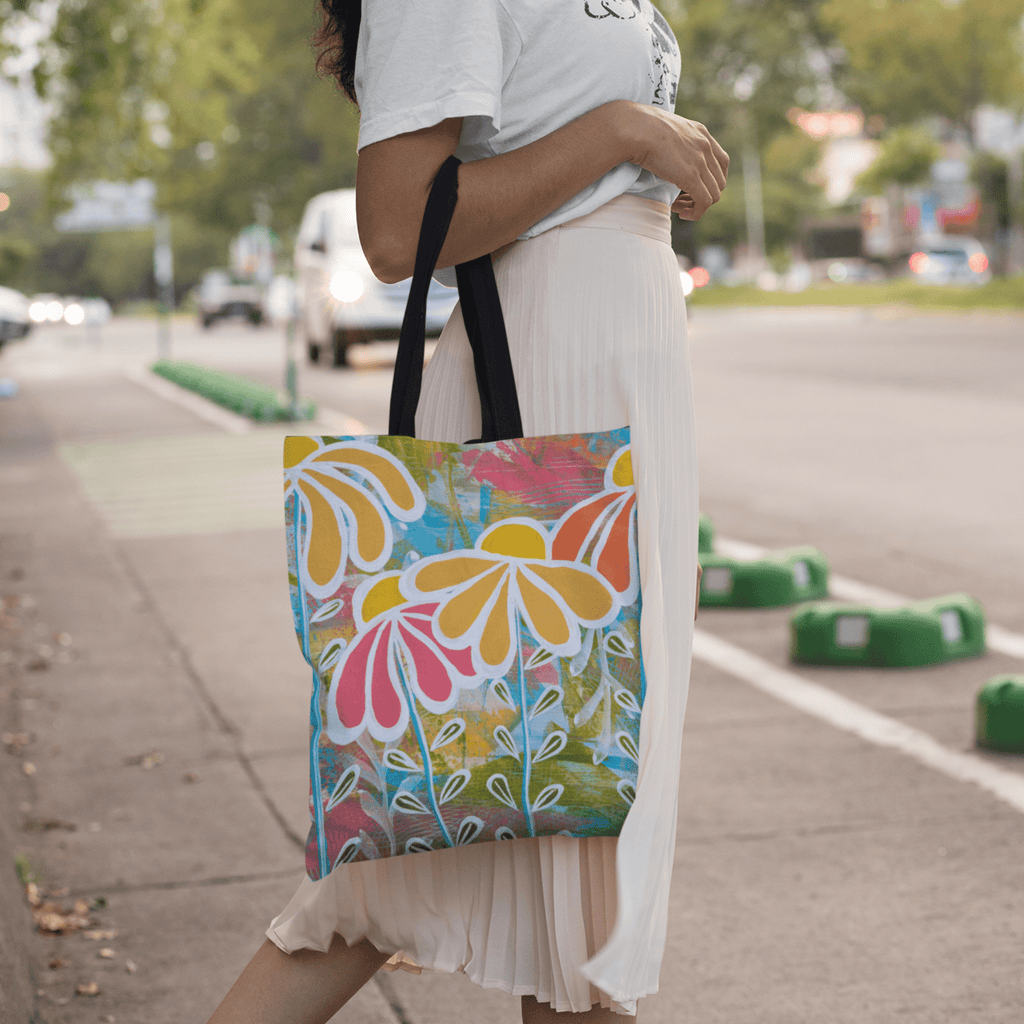 Wildflower Patch Canvas Tote - Vicki Maree Creative