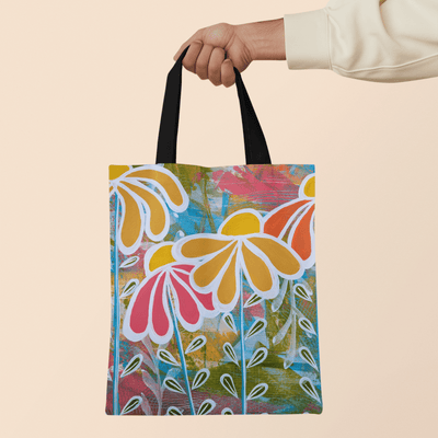 Wildflower Patch Canvas Tote - Vicki Maree Creative